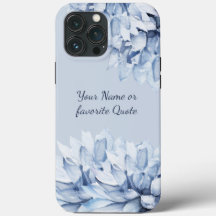 Personnalisé Moderne Floral Dusty Bleu