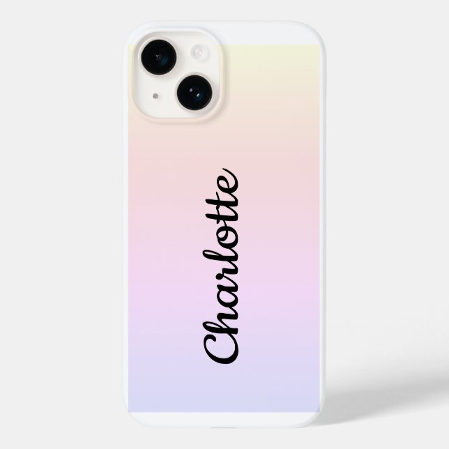 Coques Case-Mate iPhone Personnalisé Moderne Pastel Ombre (Verso)