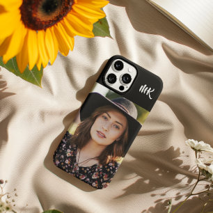 Coques iPhone 16 Pro Max Personnalisé Monogramme Votre Photo Jolie Dame