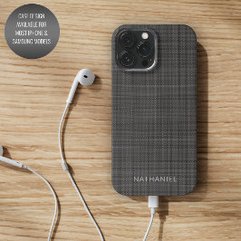 Coque iPhone 15 Pro Max Personnalisé Moyen gris foncé noir