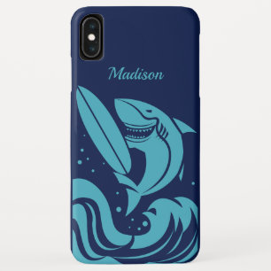 Case-Mate iPhone Case Personnalisé nom et couleur Surfer Requin Boîtes t