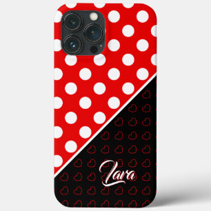Case-Mate iPhone Case Personnalisé Nom Modèle Rouge Noir Blanc Couvertur