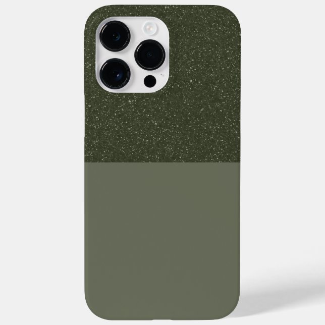 Coques Case-Mate iPhone Personnalisé Texturé Vert Split iPhone 14 Pro Max  (Verso)