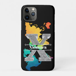 Case-Mate iPhone Case Personnalisé X Monogramme initial d'argent Votre n