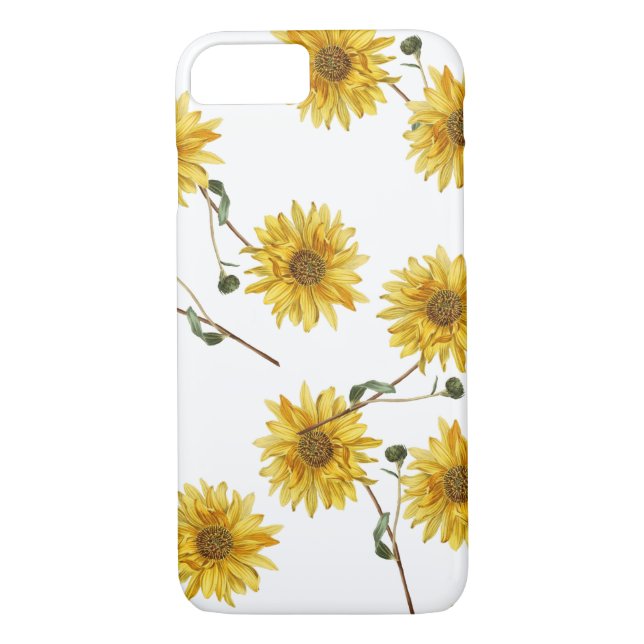 Coques Case-Mate iPhone Personnaliser Conception du tournesol (Dos)