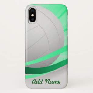 Case-Mate iPhone Case Personnaliser la Personnaliser verte de volleyball