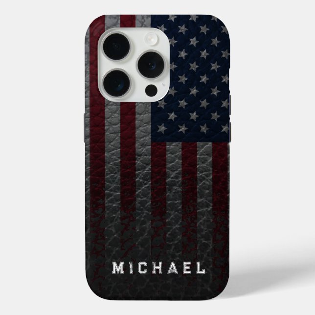 Coques Case-Mate iPhone Personnaliser le drapeau américain Arrière - plan  (Verso)
