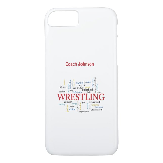 Coques Case-Mate iPhone Personnaliser, Lutter Merci de l'entraîneur en mot (Dos)