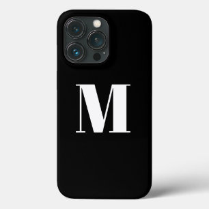 Case-Mate iPhone Case Personnaliser monogramme initial noir blanc