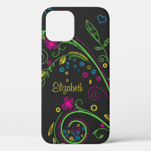 Etui iPhone Case-Mate Personnaliser Neon Floral
