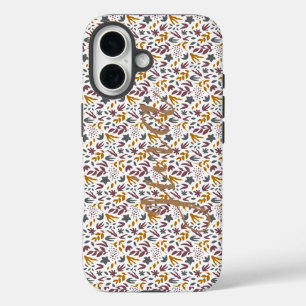 Coques iPhone 16 Personnaliser sur le Motif botanique