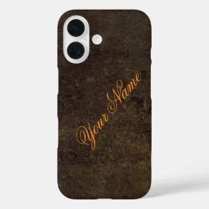 Coques iPhone 16 Personnalisez Avec Votre Nom Dark Rustic