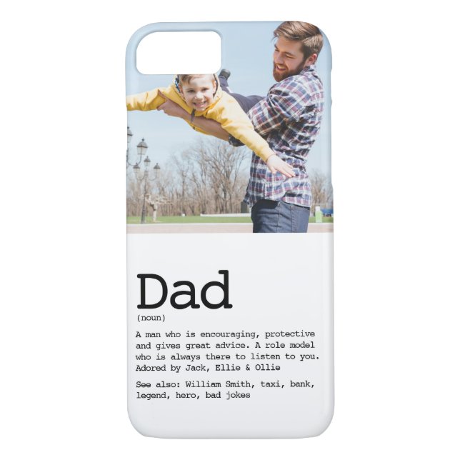 Coques Case-Mate iPhone Personnalized Dad Definition Photo (Dos)