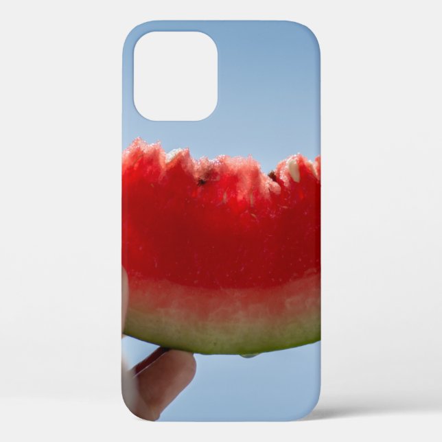 Coques Case-Mate iPhone Personne tenant de la pastèque tranchée (Verso)