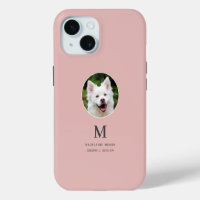 Pet Photo Blush Pink Personnalisé
