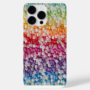 COQUE POUR POUR iPhone 14 PRO MAX PÉTALES DE FLEUR DE COULEUR ARC-EN-CIEL À L'ASPECT