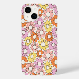 Coque Pour iPhone 14 Pétales Jubilé Doux Rétro Citron