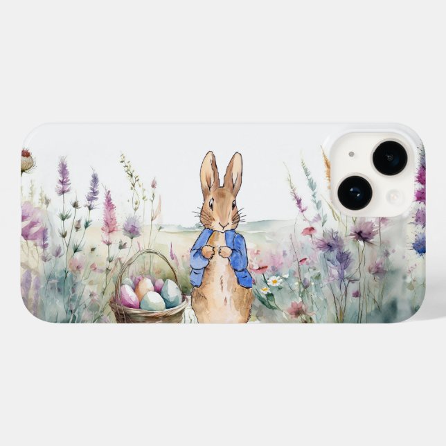 Coques Case-Mate iPhone Peter le lapin Joyeux Pâques (Verso (horizontal))