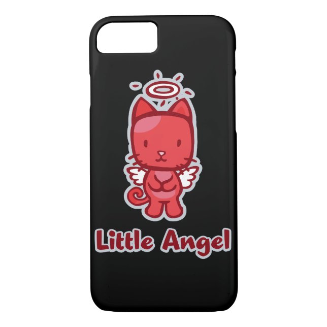 Coques Case-Mate iPhone Petit Ange...Petit Diable Kitty Cat Cartoon (Dos)