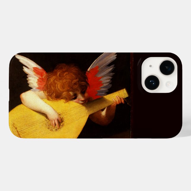 Coques Case-Mate iPhone PETIT ANGEL JOUER DE LA LUTE Musique Fabriquant Ch (Verso (horizontal))