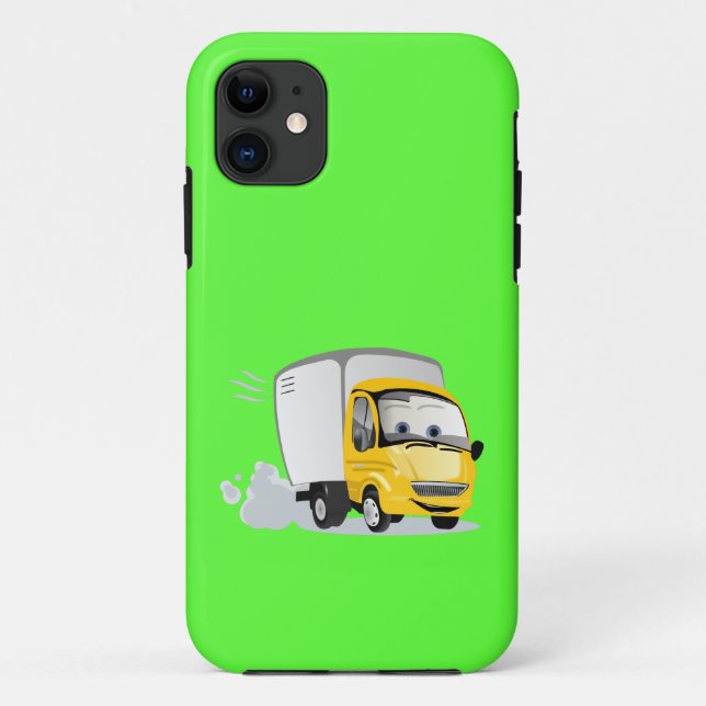 Coques Case-Mate iPhone Petit Camion Cartoon Jaune pour enfants ! (Dos)