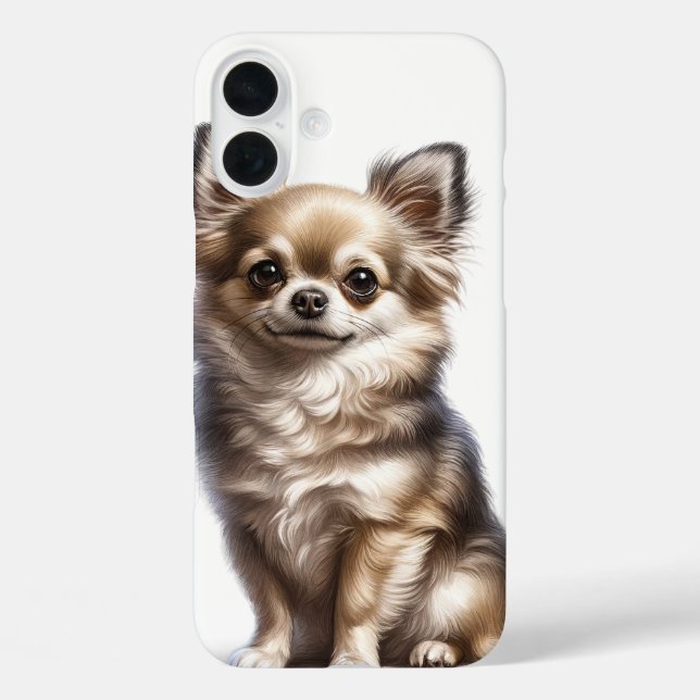COQUES Case-Mate iPhone PETIT CHIHUAHUA POPPY CHIHUA BROWN LONG (Verso)
