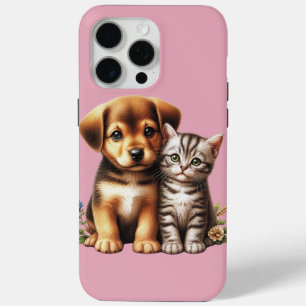 Coque iPhone 15 Pro Max Petit chiot/chaton