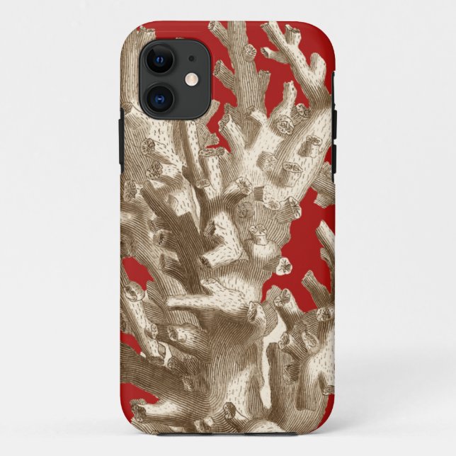 Coques Case-Mate iPhone Petit corail en rouge (Dos)