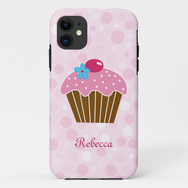 Coques Case-Mate iPhone Petit gâteau rose doux (Dos)