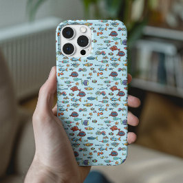 Coques iPhone 16 Petit Motif de poisson coloré