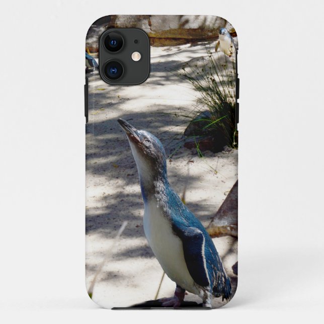 Coques Case-Mate iPhone Petit pingouin gris, (Dos)