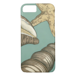 Coque iPhone 8/7 Petit trio Shell Turquoise