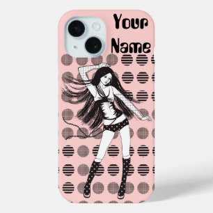 Coque Pour iPhone 15 petite amie danseuse rose