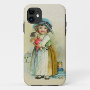 Etui iPhone Case-Mate Petite fille vintage Chubby Cheeks Casquette Poupé