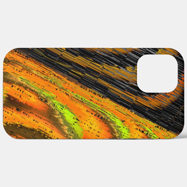 Coques Case-Mate iPhone Petite mosaïque jaunâtre et déformée (Verso (horizontal))