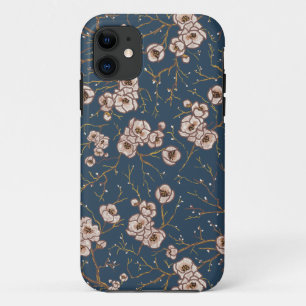Case-Mate iPhone Case Petites fleurs bleu clair motif