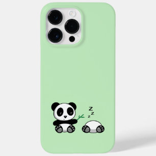 Coque Pour Pour iPhone 14 Pro Max Petites pandas mignonnes sur vert