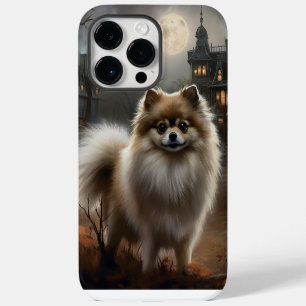 Coque Pour Pour iPhone 14 Pro Max Peur d'Halloween de Poméranie