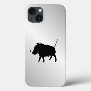 iPhone 13 Coque Phacochère argenté