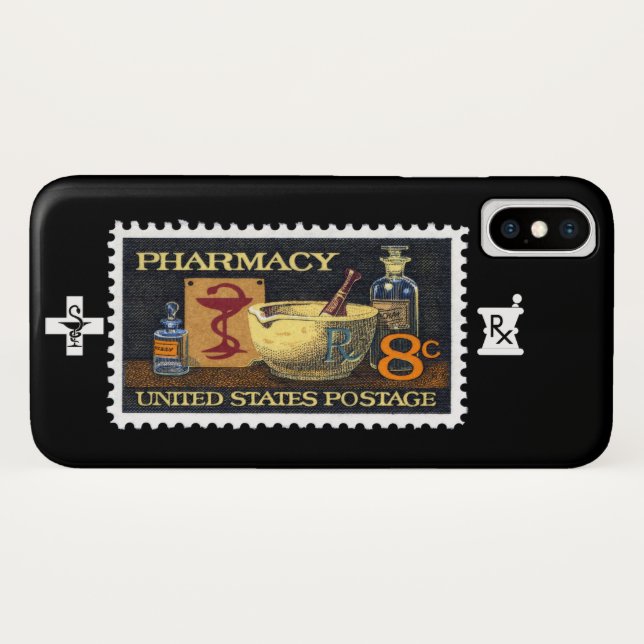 Coques Case-Mate iPhone Pharmaciens Timbre Rx~Pharmacien ~Druggist~Apothec (Dos (Horizontal))