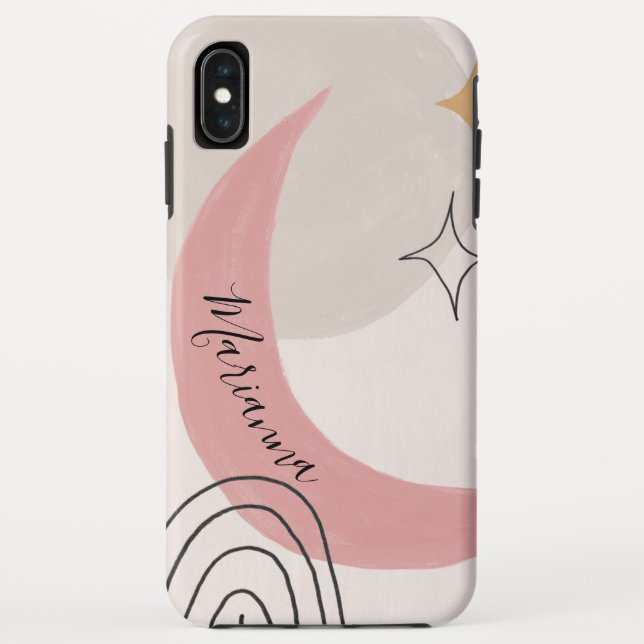 Coques Case-Mate iPhone Phase lunaire céleste abstraite (Dos)