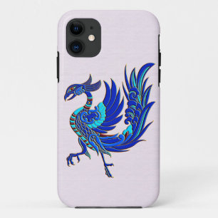 Coques Pour iPhone Phénix de Chine bleue