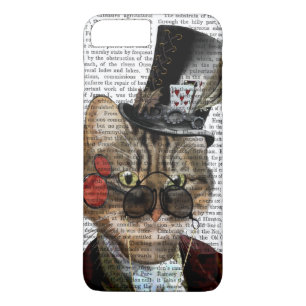 Coque iPhone 8 Plus/7 Plus Phileas Feline Steampunk Chat et chapeau supérieur