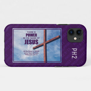 Case-Mate iPhone Case Philippiens 2:9-11 NOM DE JÉSUS Christian Cross