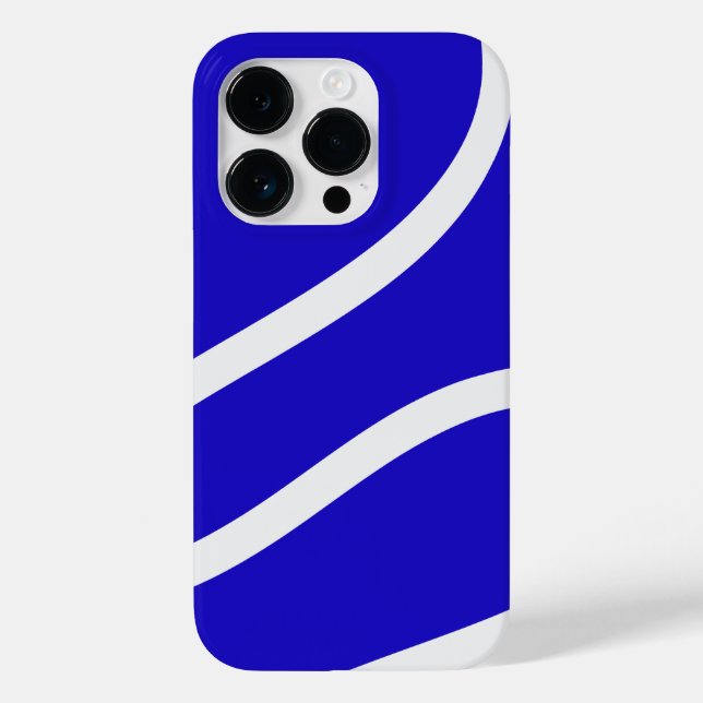 Coques Case-Mate iPhone Phone Case – White Lines on Blue (Verso)