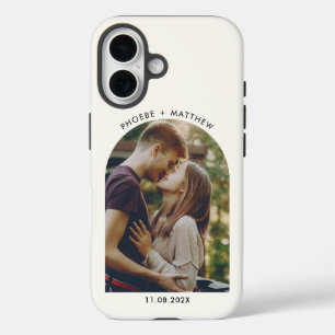 Coques iPhone 16 Photo Arch Fiançailles Keepsaké personnalisé