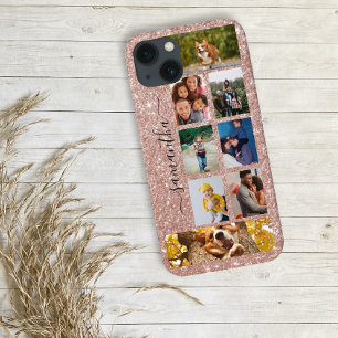 Case-Mate iPhone Case Photo Collage Calligraphie Monogramme Nom Parties 