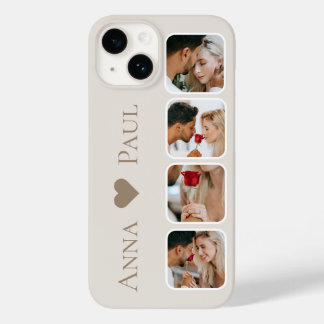 Coque Pour iPhone 14 Photo Collage iPhone Case with For Couple and Best