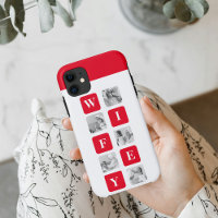 Photo Collage Moderne & Cadeau Rouge Pour Lovely W