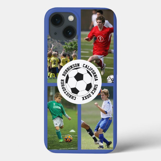 Coques Case-Mate iPhone Photo collage soccer (Verso)